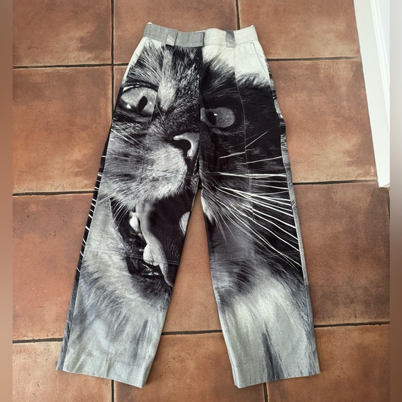 TORY BURCH CAT PRINTED CARGO PANT - Picture 8 of 8